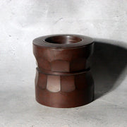 Vintage Japanese Bronze Ikebana Vase Okubo Yuko Shobisai Two-Piece4