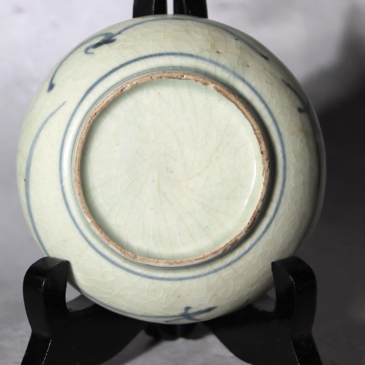 Antique Japanese Imari Sometsuke Set  Tako Karakusa Slender Vase & Kozara Plate7