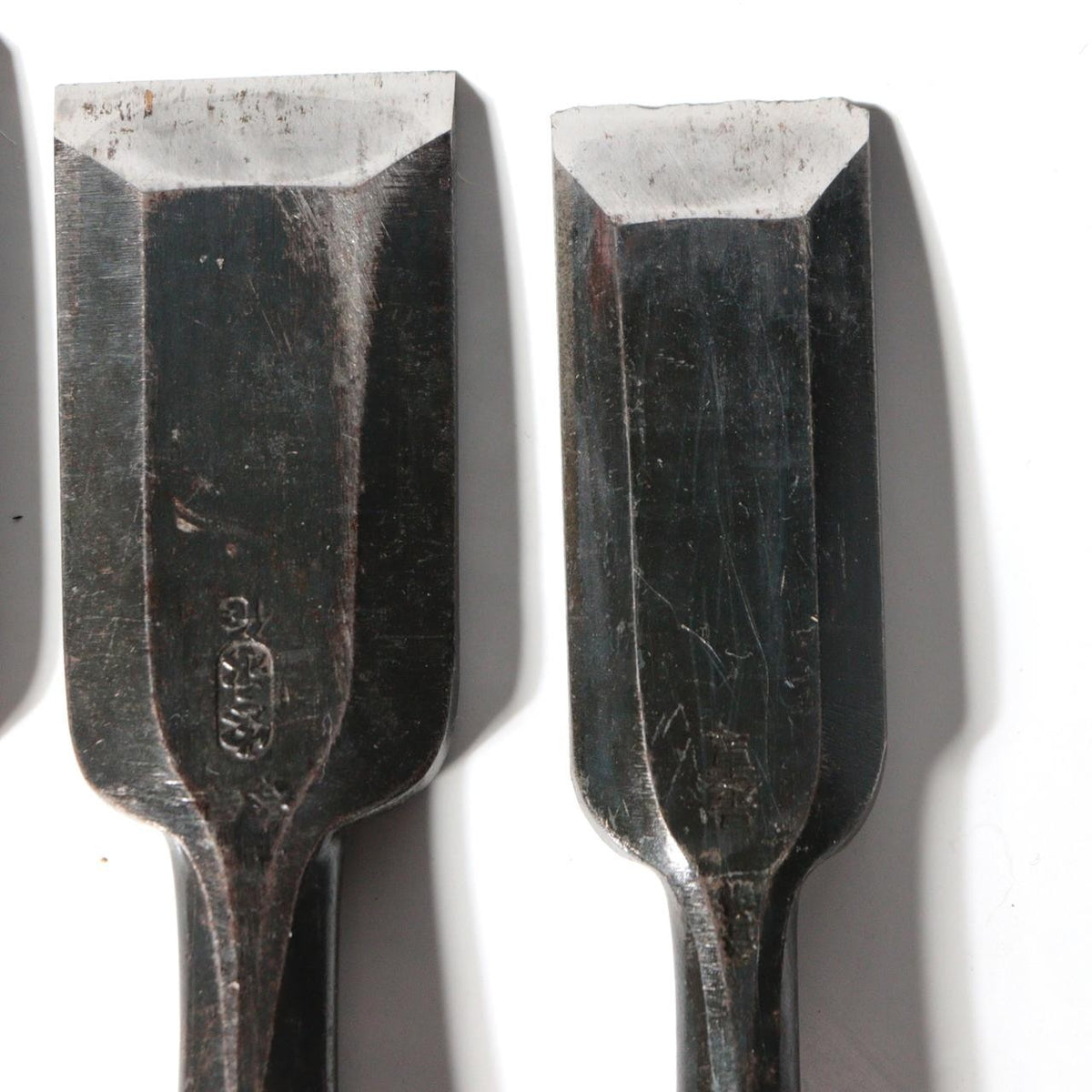 Vintage Japanese Steel Nomi Chisels Set of 10 Woodworking Tools with Wooden Box9