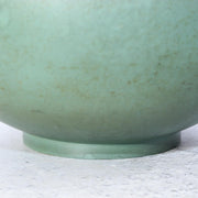 Japanese Bronze Bud Vase Houun  Matte Green Shizuku Teardrop Takaoka Copperware7