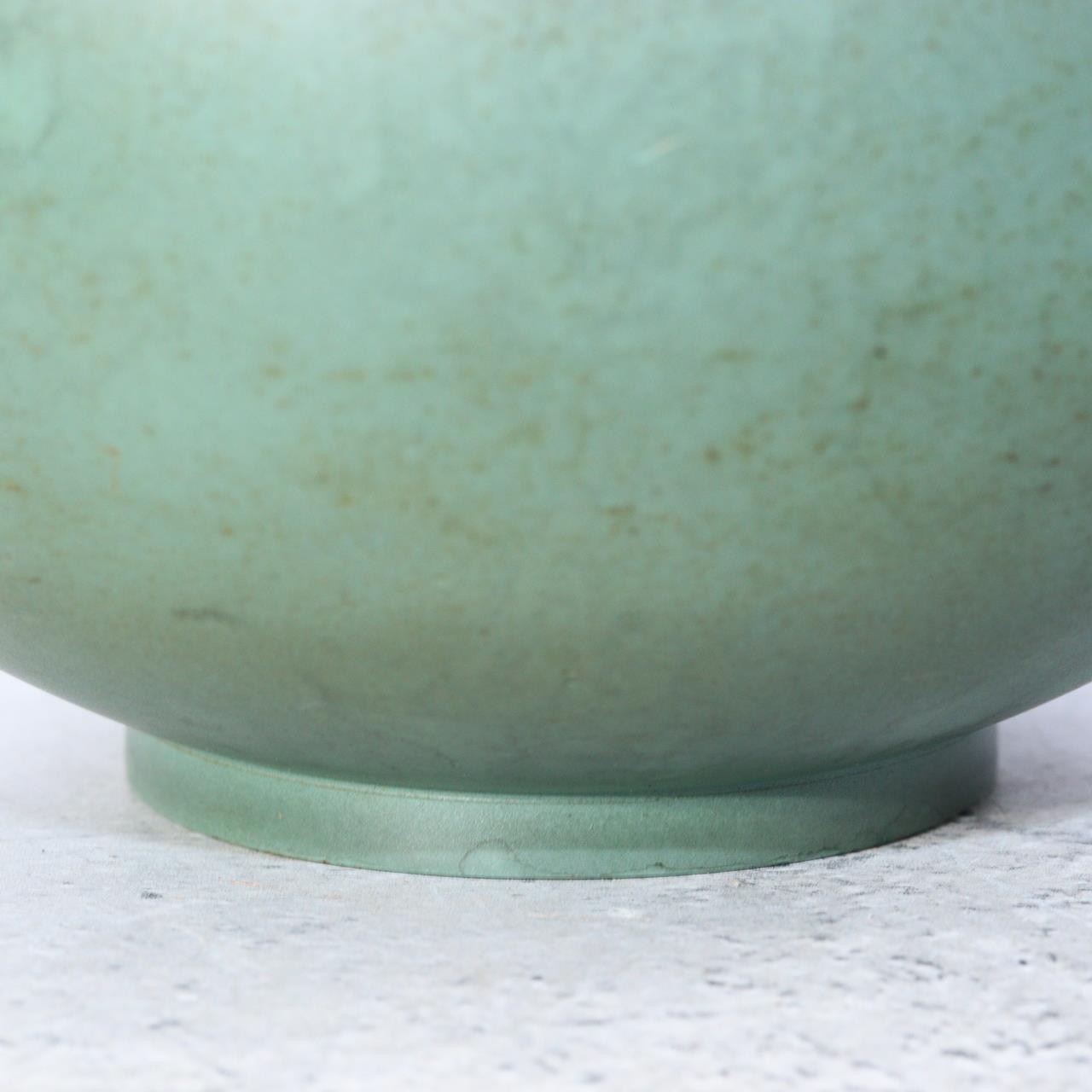 Japanese Bronze Bud Vase Houun  Matte Green Shizuku Teardrop Takaoka Copperware7