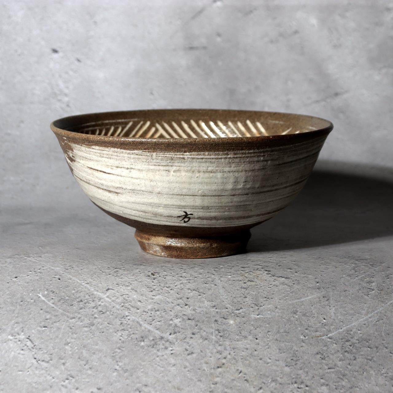 Yi Bangja Mishima Hakeme Ceramic Chawan Japanese Tea Bowl PCP30815