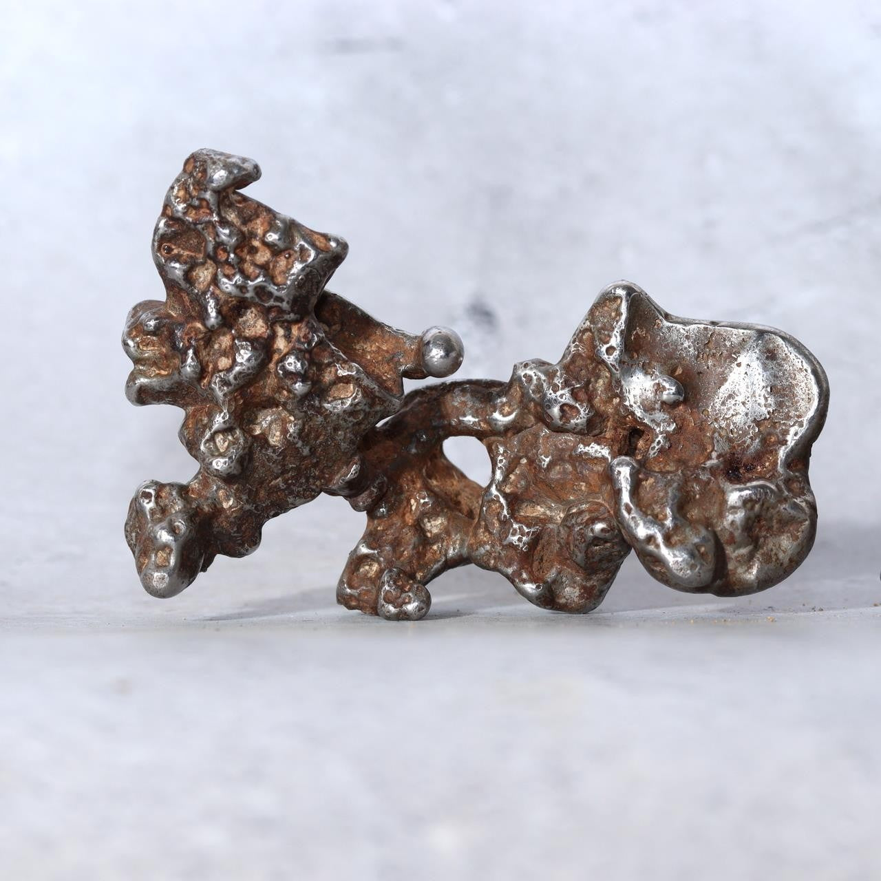 Unique Vintage Japanese Stainless Steel Suiseki 2-Piece Assembly Sculpture Stone7