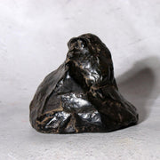 Japanese Suiseki Viewing Stone Black Mountain Peak Yamagata-ishi White Veins5