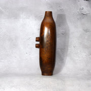 Vintage Japanese Modernist Bronze Vase  Brutalist Industrial Sculpture 1.8kg7