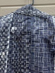 Japanese Men's Cotton Yukata Summer Kimono Basket Weave Pattern BRKW17612