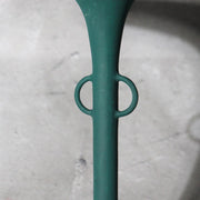 Japanese Bronze Flower Vase Ikenobo Kikyo Ichimonji Yoshiyuki Green11