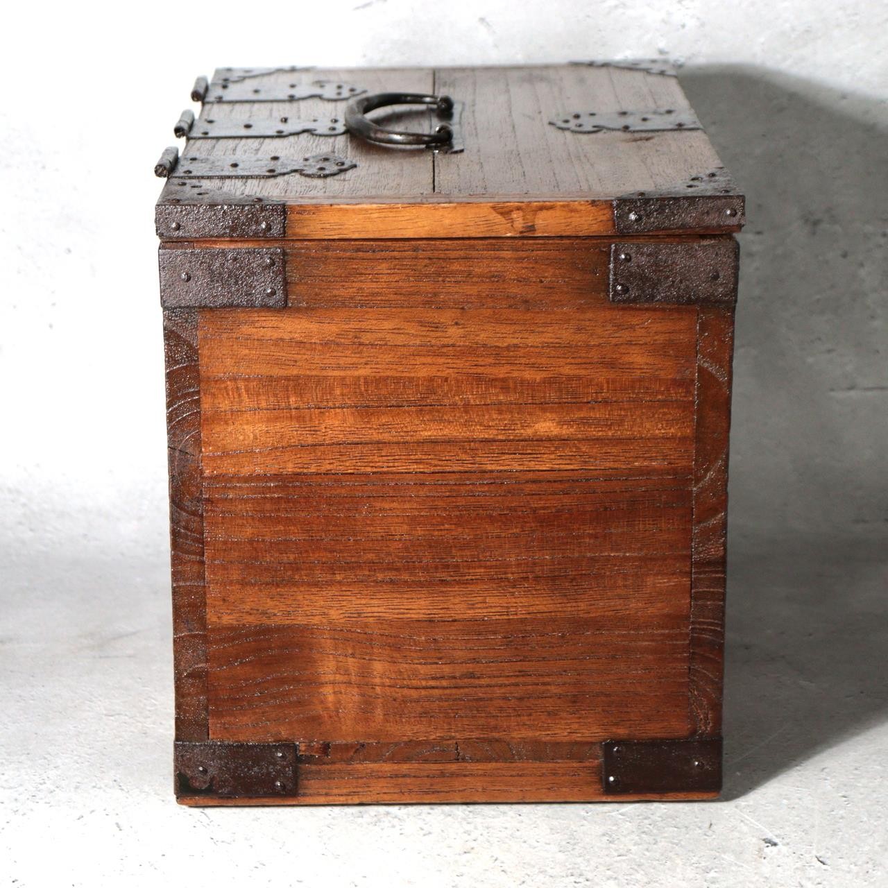 Antique Small Meiji Japanese Wooden Suzuribako Writing Box Ko dansu WO6298