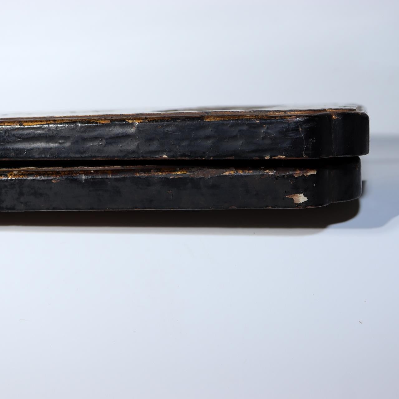 Pair of Antique Japanese Temple Lacquer Plaques Jodo Shu Sect Enko Zendo Daishi13