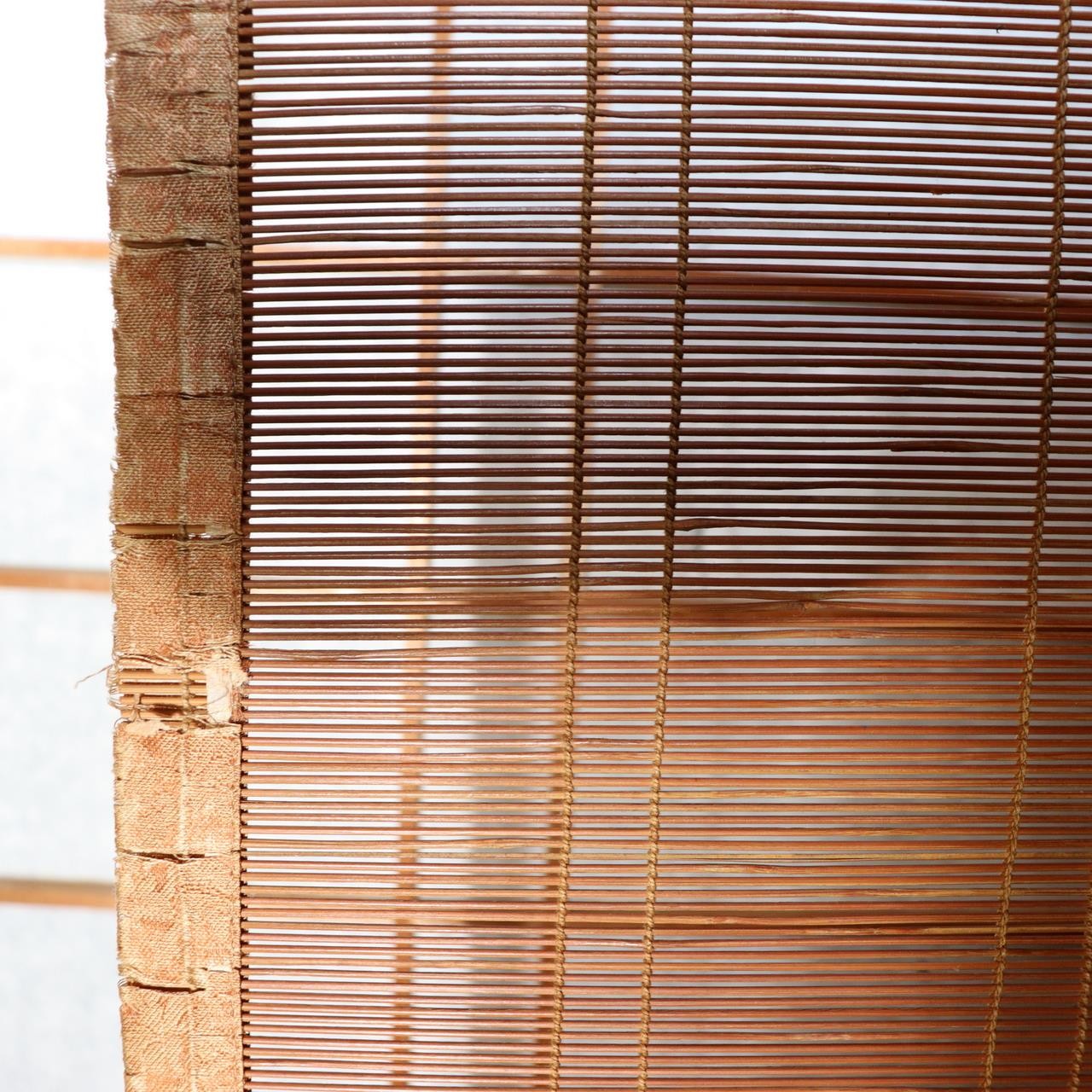Single Vintage Japanese Bamboo Blind Sudare 168cm x 87cm Screen VG4204