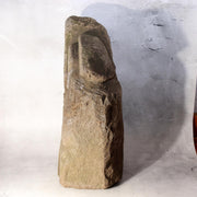 Japanese Antique Stone Statue TanoKami Rice Field God Garden Idol 14kg SDB1384