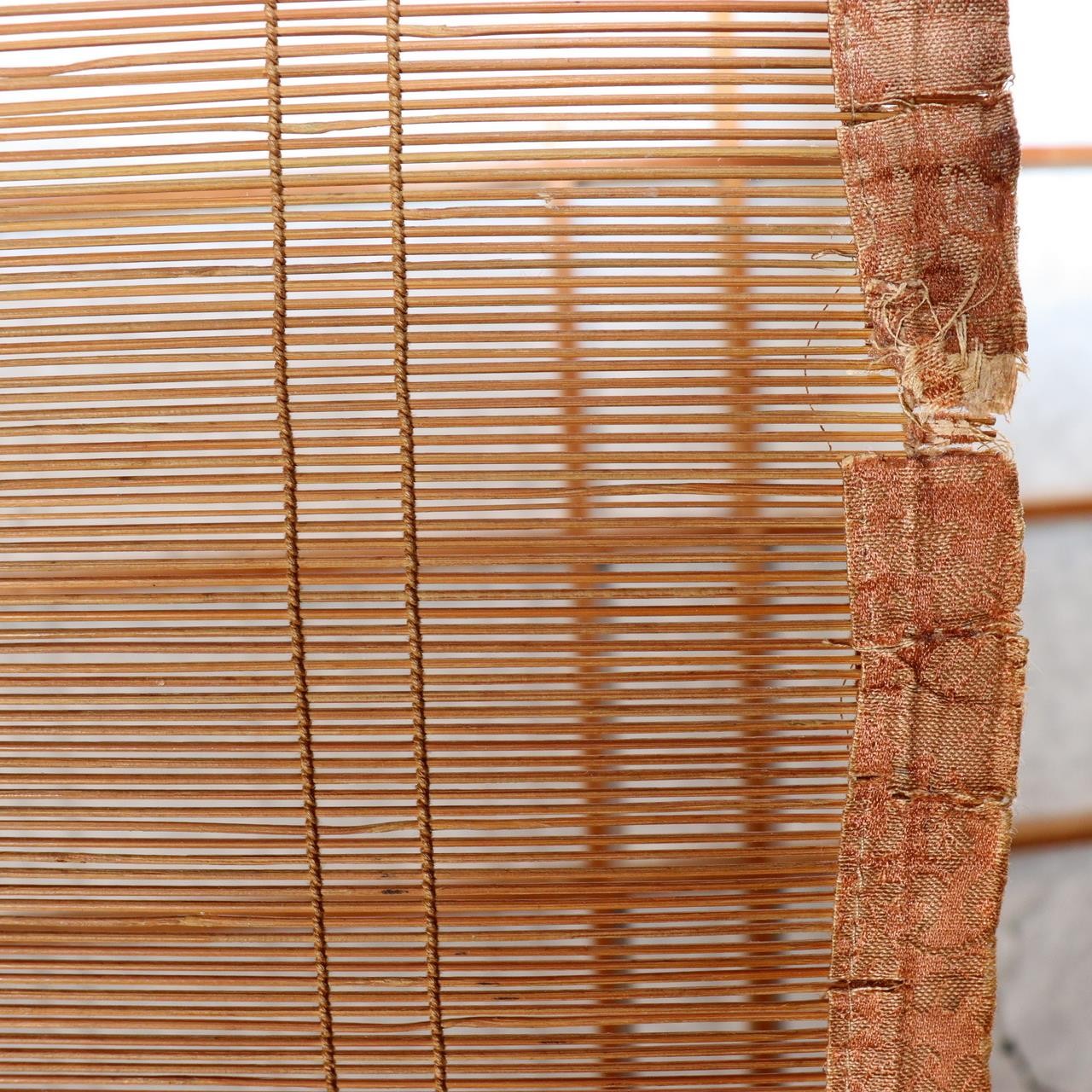 Single Vintage Japanese Bamboo Blind Sudare 168cm x 87cm Screen VG42016