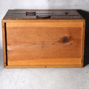 Vintage Japanese Haribako Sewing Box - Burl Wood Grain Showa Retro Multi-Drawer5