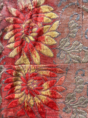 Antique 19th 20th C. Japanese Kinran Brocade Buddhist Temple Banner Phoenix3