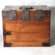 Antique Small Meiji Japanese Wooden Suzuribako Writing Box Ko dansu WO6297