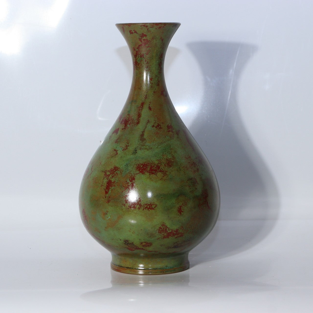 Japanese Vintage Bronze Vase Hana to Onna Yoshihisa Hasegawa Gasan BV7592