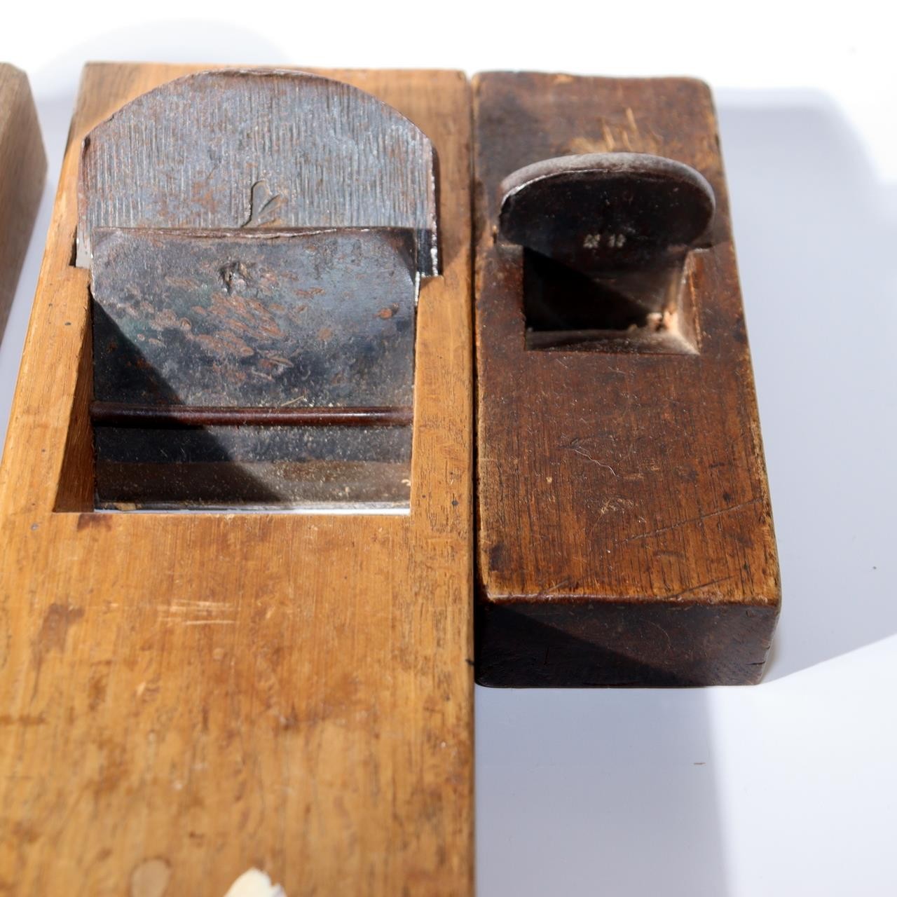 Bulk Lot of 4 Vintage Japanese Hand Planes Kanna Signed Blades Hidetoshi & Komyo5