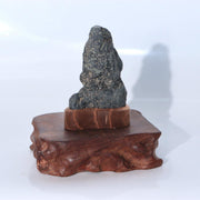 Japanese Vintage Wooden Suiseki Display Stand Base Karaki Wood Root Set of 26