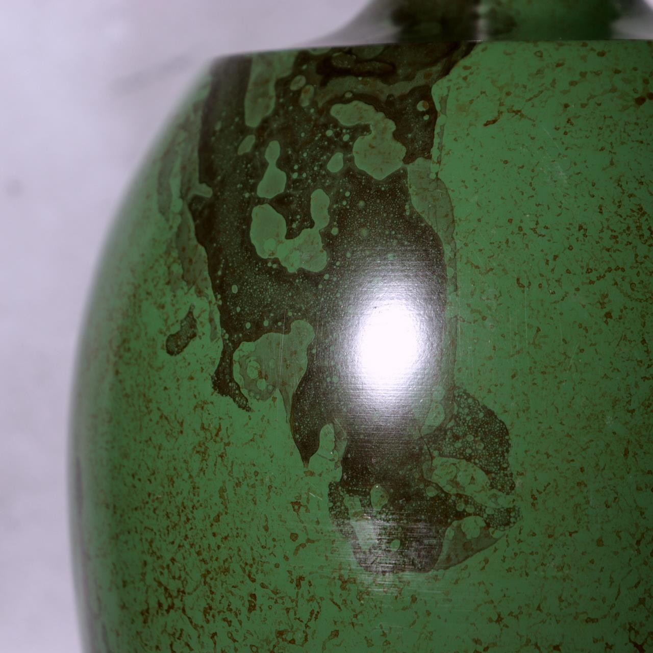 Takaoka Copperware Green Bronze Vase Japanese Flower Holder Ornament BV7737