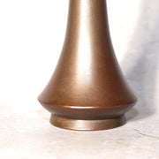 Vintage Japanese Bronze Vase Shoryu Red Patina Spots with Wooden Box BV2188