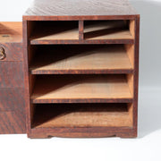 Taisho Showa Japanese Tamamoku Wood Small Chest Ko-dansu Inkstone Drawer WO63016