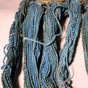 Antique Edo Period Japanese Horse Tack Ornament Brass Bells Blue Cords BOSa1411