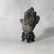 Vintage Japanese Suiseki Viewing Stone Bonsai Display with Wooden Daiza Base3