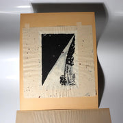 Iwao Akiyama Original Woodblock Print Santoka Haiku 1974 Signed 69/100 Japanese4