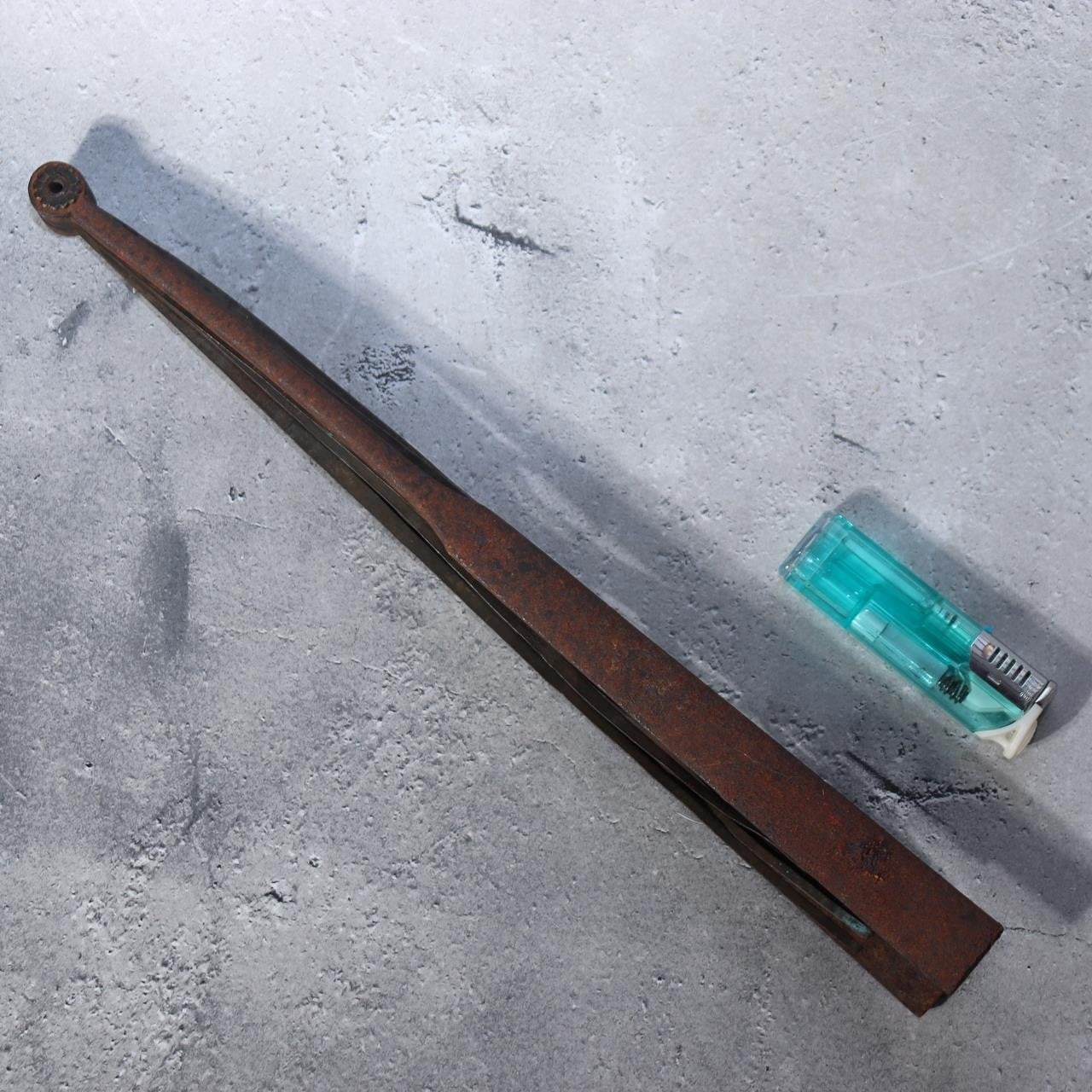 Authentic Edo Period Japanese Samurai Tessen Solid Iron Fan 33cm Daimyo Artifact0