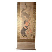 Japanese Hanging Scroll Kakejiku Kintaro Yamauba Bear Hokusai Reproduction8
