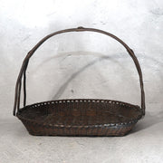 Vintage Japanese Copper Woven Bamboo Style Basket Sweets Container16