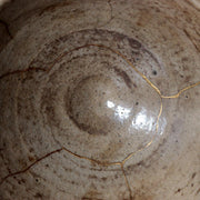 Antique Japanese E-Karatsu Chawan Tea Bowl Edo Period Kintsugi Repair Wooden Box12