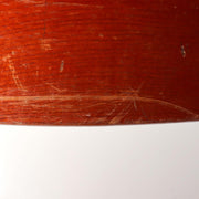 Japanese Vintage Folding Low Table Chabudai Wood Brown Black Compact 43cm WO52412