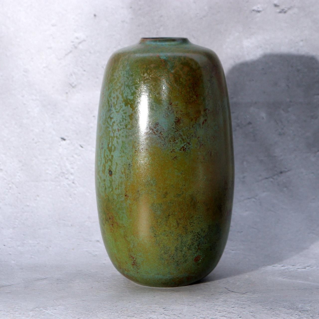 Japanese Cast Bronze Vase Keiten Takahashi Living National Treasure BV7682