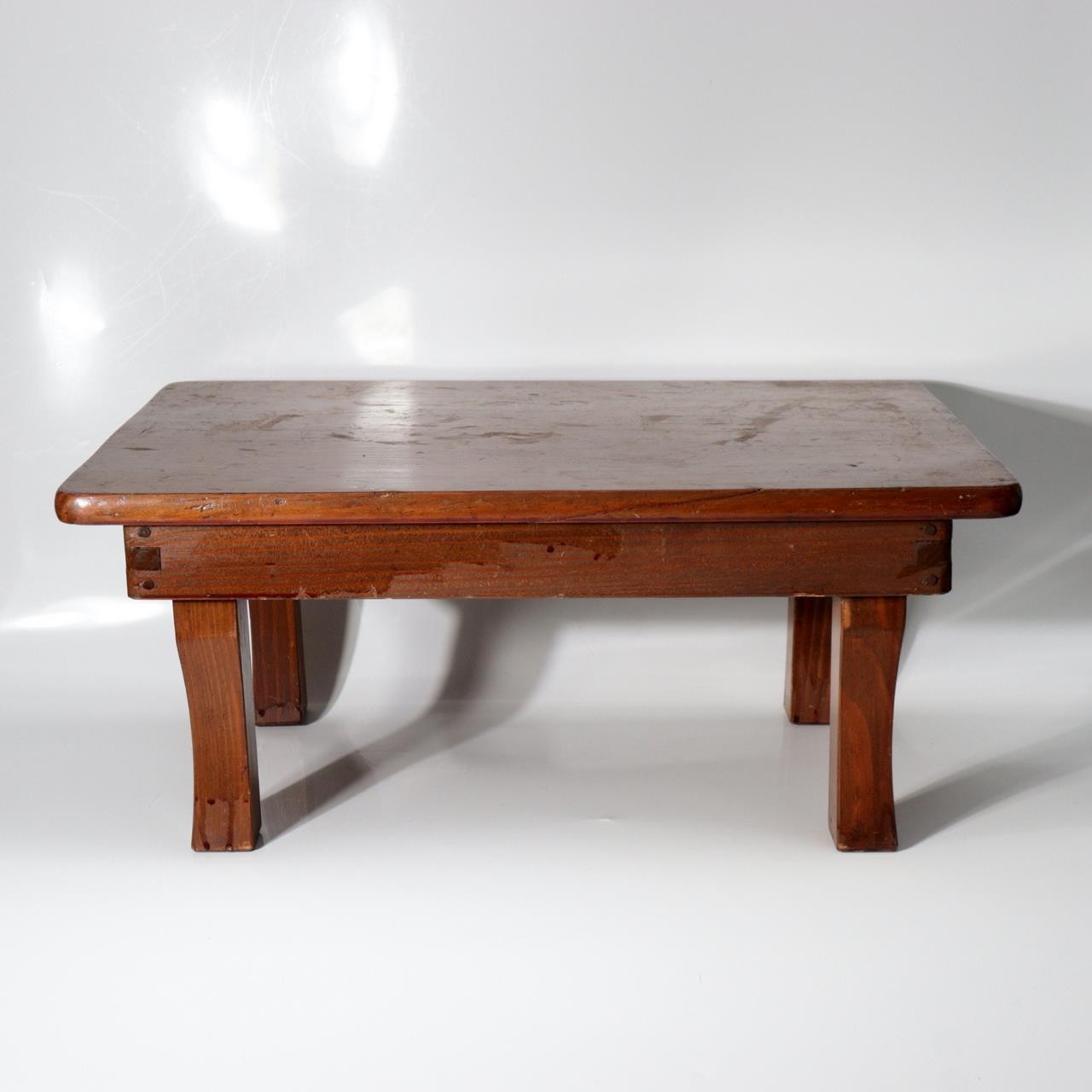 Vintage Japanese Wooden Chabudai Small Folding Table WO6410