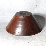 Late Edo Seto Ware Tetsuyu Iron Glaze Chawan Tea Bowl Kintsugi PCP31113