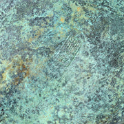 Takaoka Bronze Vase  Gousho Ancient Verdigris Patina Classic Trumpet Neck Japan12