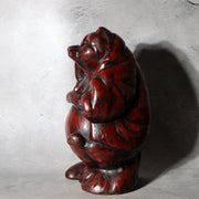 Vintage Japanese Ceramic Tanuki Okimono Tokoname Ware Beckoning Pose PCP3142