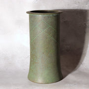 Japanese Vintage Bronze Flower Vase Tetsutaro Nagai Signed Mid-Century Modern0