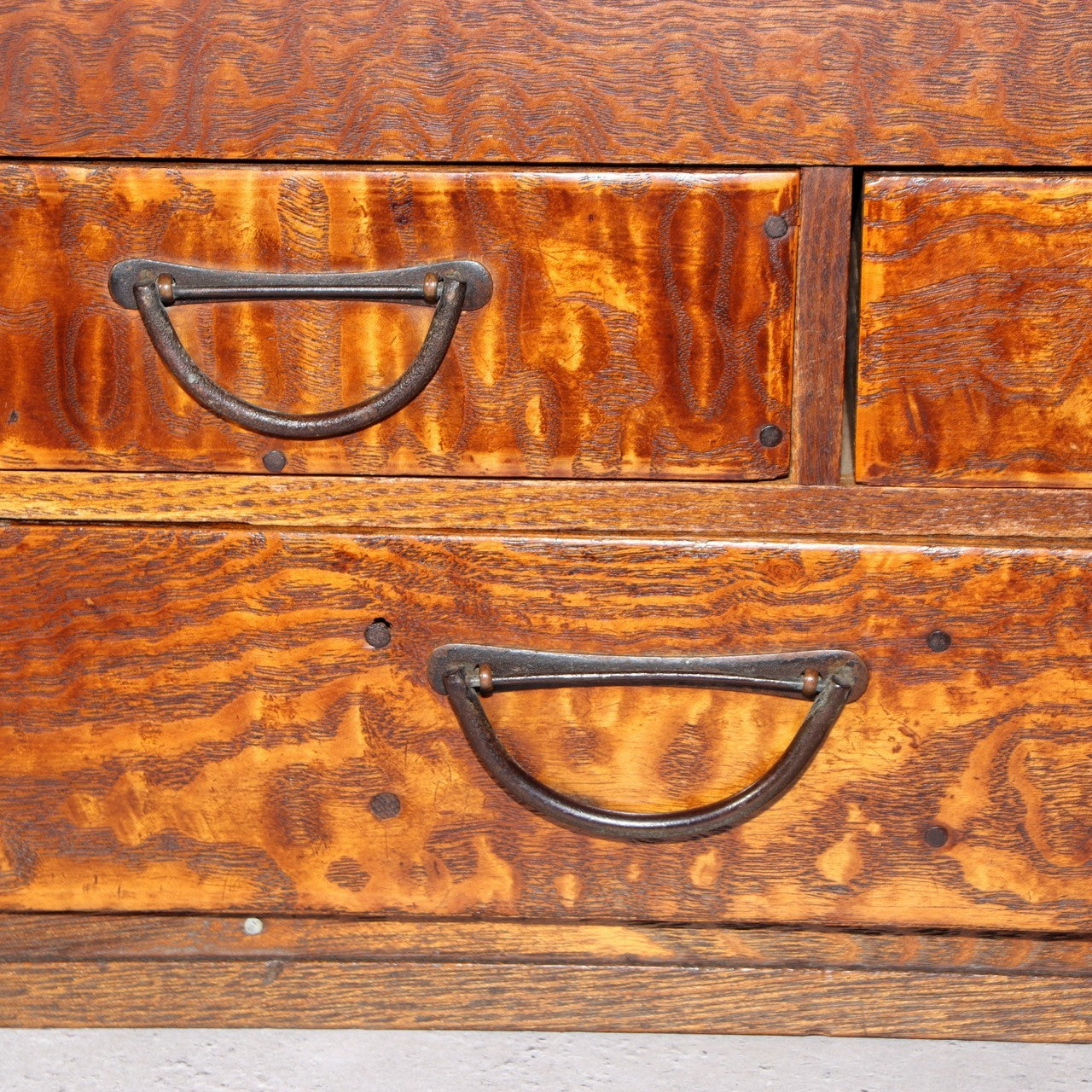 Japanese Wooden Sewing Box Haribako Tansu Chest Drawers WBX3332