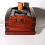 Antique Japanese Zelkova Wood Tabako bon Smoking Box Large WO6223
