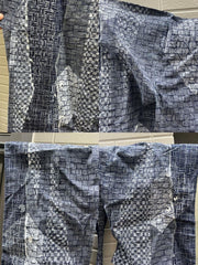 Japanese Men's Cotton Yukata Summer Kimono Basket Weave Pattern BRKW1766