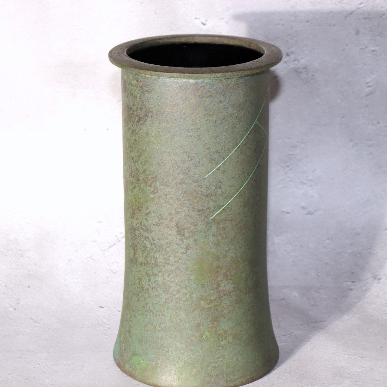 Japanese Vintage Bronze Flower Vase Tetsutaro Nagai Signed Mid-Century Modern17