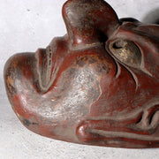 Japanese Kanshitsu (Dry Lacquer) Noh Kagura Mask Wrathful Deity with Gilded Eye8