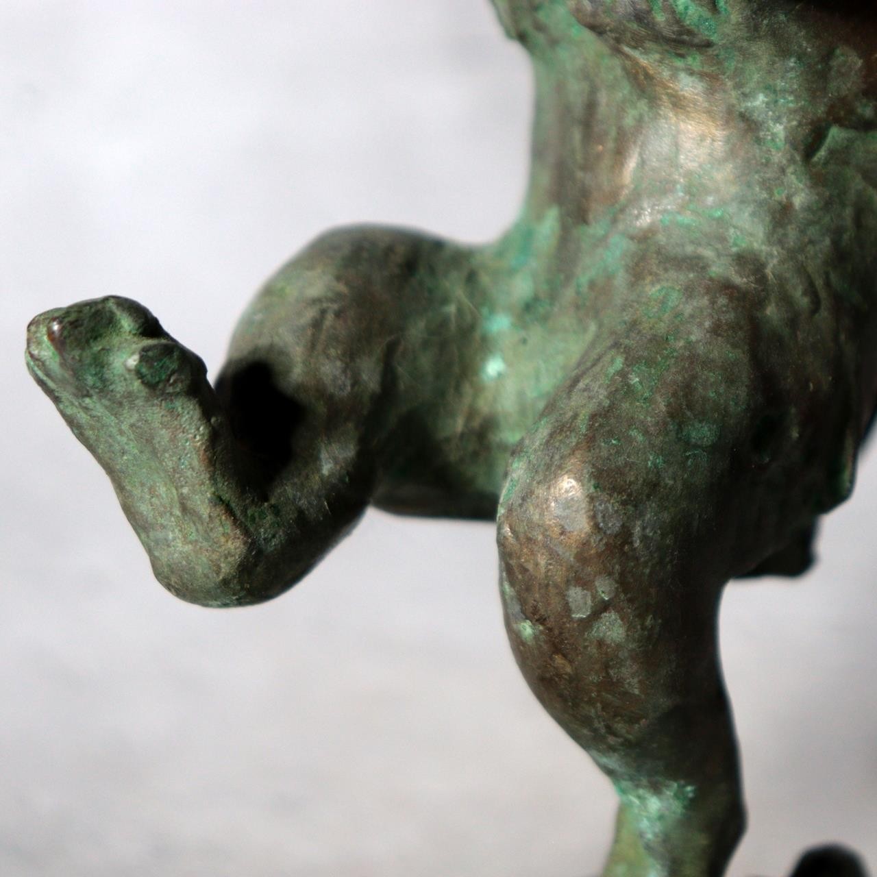 Japanese Bronze Rabbit Statue Masashi Natorigawa Dancing Pose BOSa6513