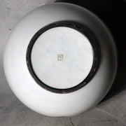 Japanese Cloisonne Enamel Silver Rim Vase Hiroaki Ota Abstract Motif Tomobako2