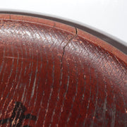 Vintage Japanese Chestnut Wood Round Trays Set of 2 Odate Shinmeisha Festival11