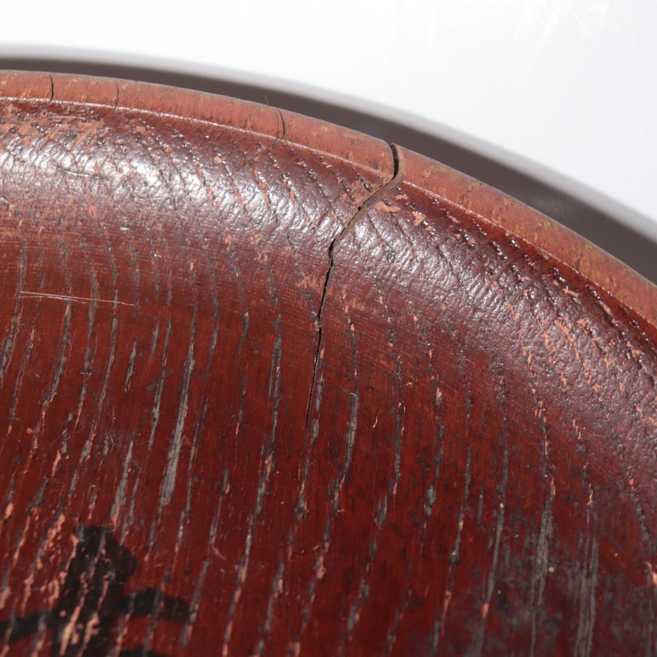 Vintage Japanese Chestnut Wood Round Trays Set of 2 Odate Shinmeisha Festival11