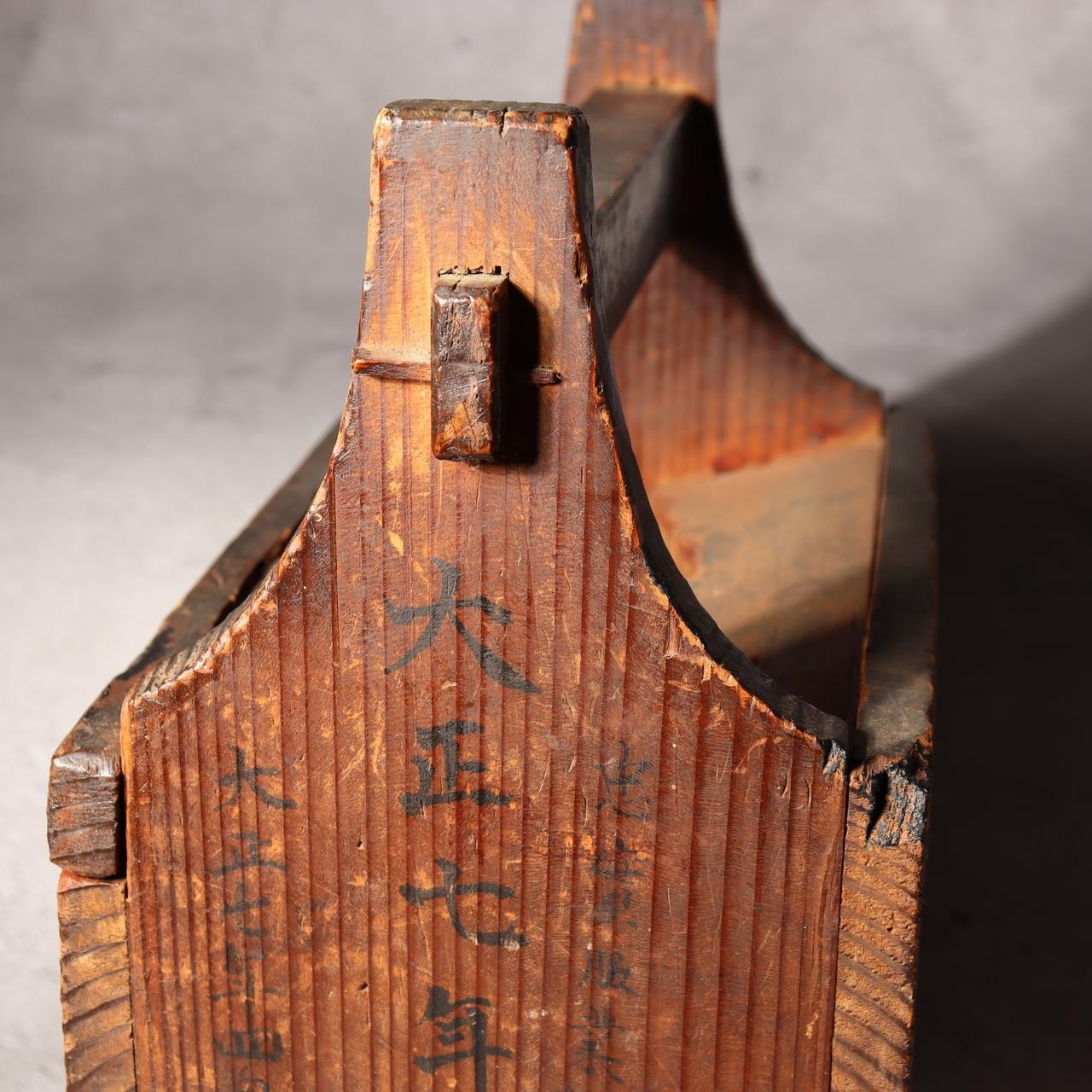 Japanese Antique Money Box Saisenbako Savings Taisho 1918 Temple Shrine Style4