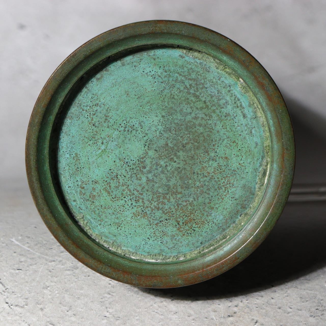 Japanese Kotou Bronze Vase Kurose Soko Buddhist Kyozutsu Sutra Container BV7532